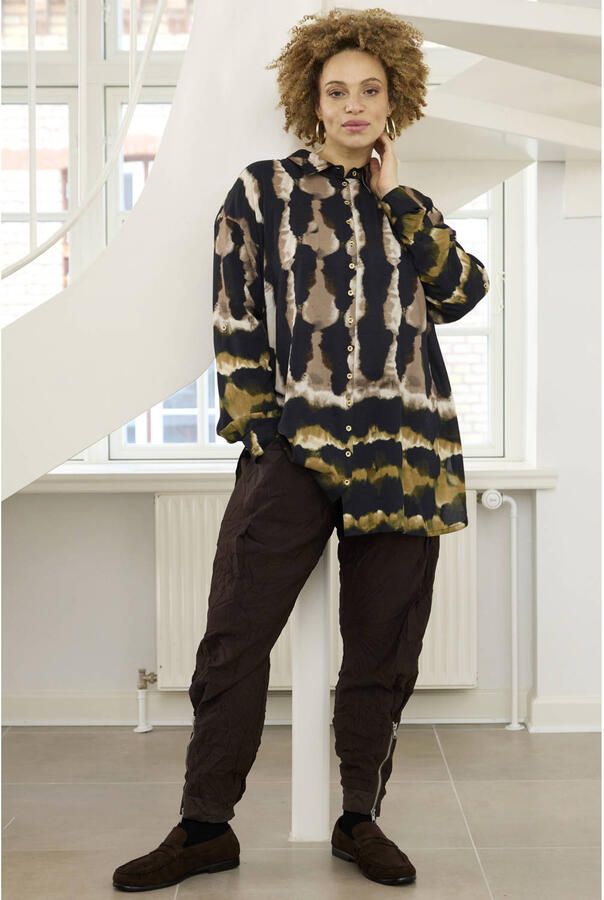Zhenzi Plus Size blouse met print meerkleurig - Foto 2