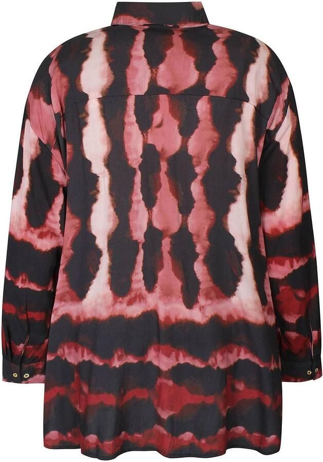Zhenzi Plus Size blouse met print rood