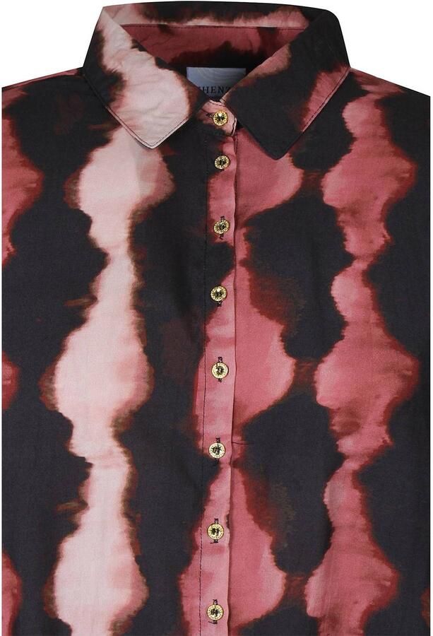 Zhenzi Plus Size blouse met print rood - Foto 2