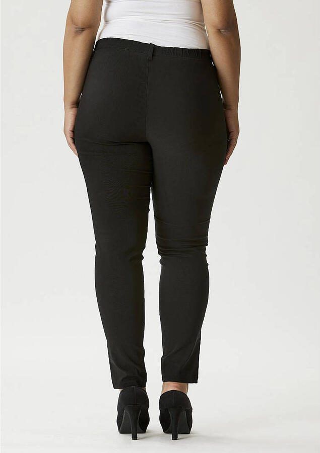 Zhenzi skinny fit broek Twist zwart