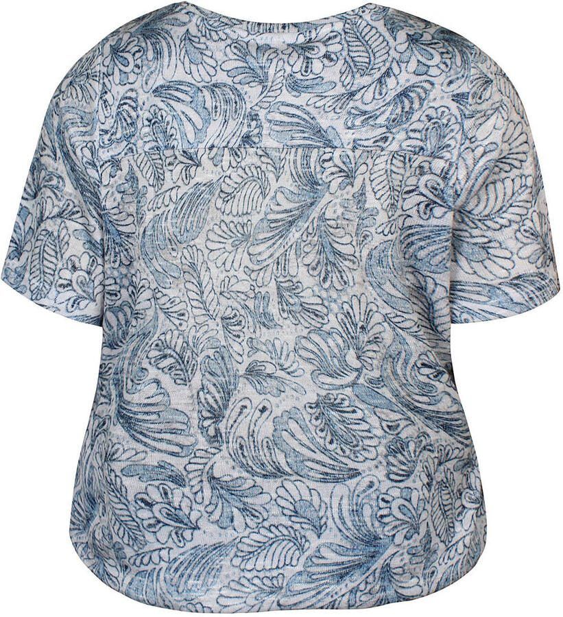 Zhenzi top met paisley print lichtblauw - Foto 2