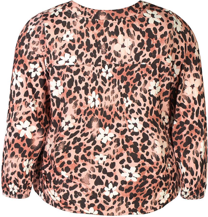 Zhenzi top met print Plus Size oudroze - Foto 2