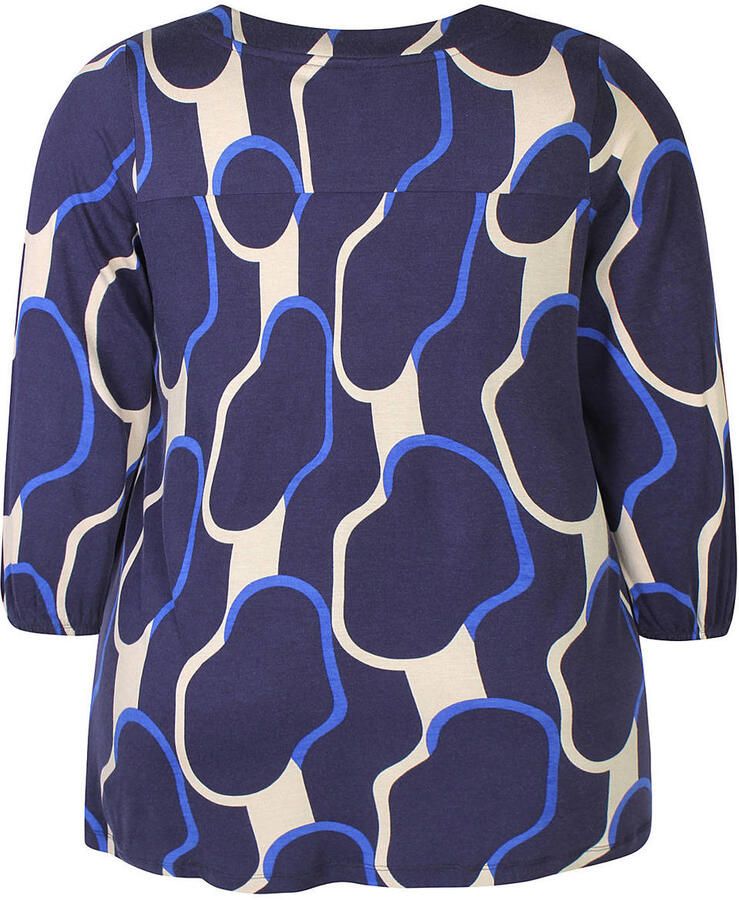 Zhenzi top Plus Size met print donkerblauw - Foto 2