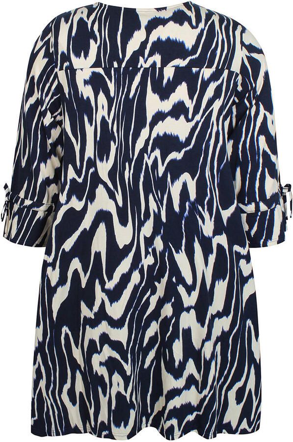 Zhenzi tuniek Plus Size met print donkerblauw - Foto 2