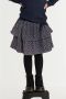 Zigga rok met panterprint blauw roestbruin Meisjes Polyester Panterprint 140 - Thumbnail 1