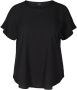 Zizzi T-shirt van gerecycled polyester zwart - Thumbnail 1