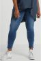 Zizzi high waist cropped super slim fit jeans AMY dark denim - Thumbnail 1
