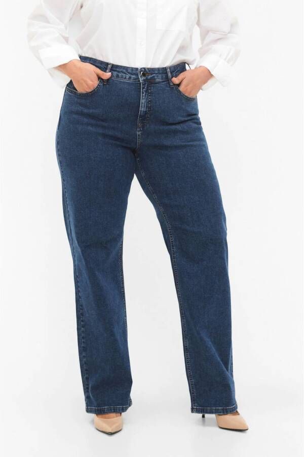 Zizzi high waist jeans dark blue denim