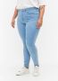 Zizzi high waist slim fit jeans AMY light blue denim - Thumbnail 1