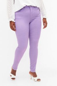 Zizzi high waist super slim fit AMY jeans lilac