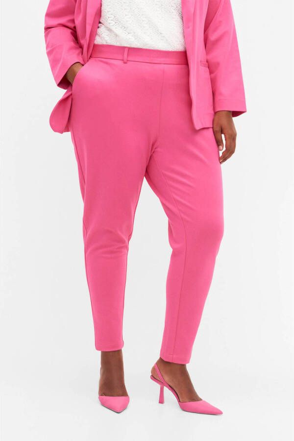 Zizzi regular fit broek roze