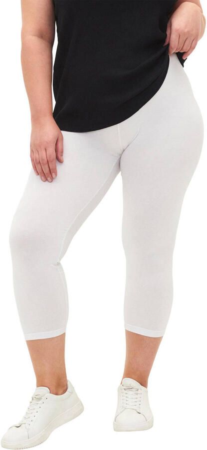 Zizzi 3 4 legging wit
