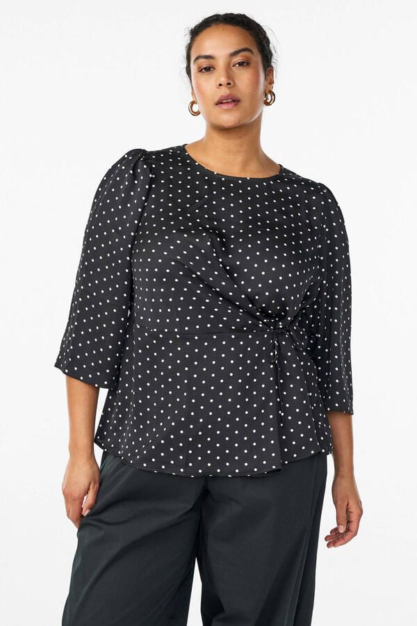 Zizzi blouse met stippen