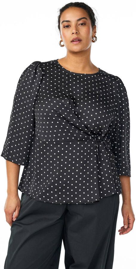 Zizzi blouse met stippen - Foto 3