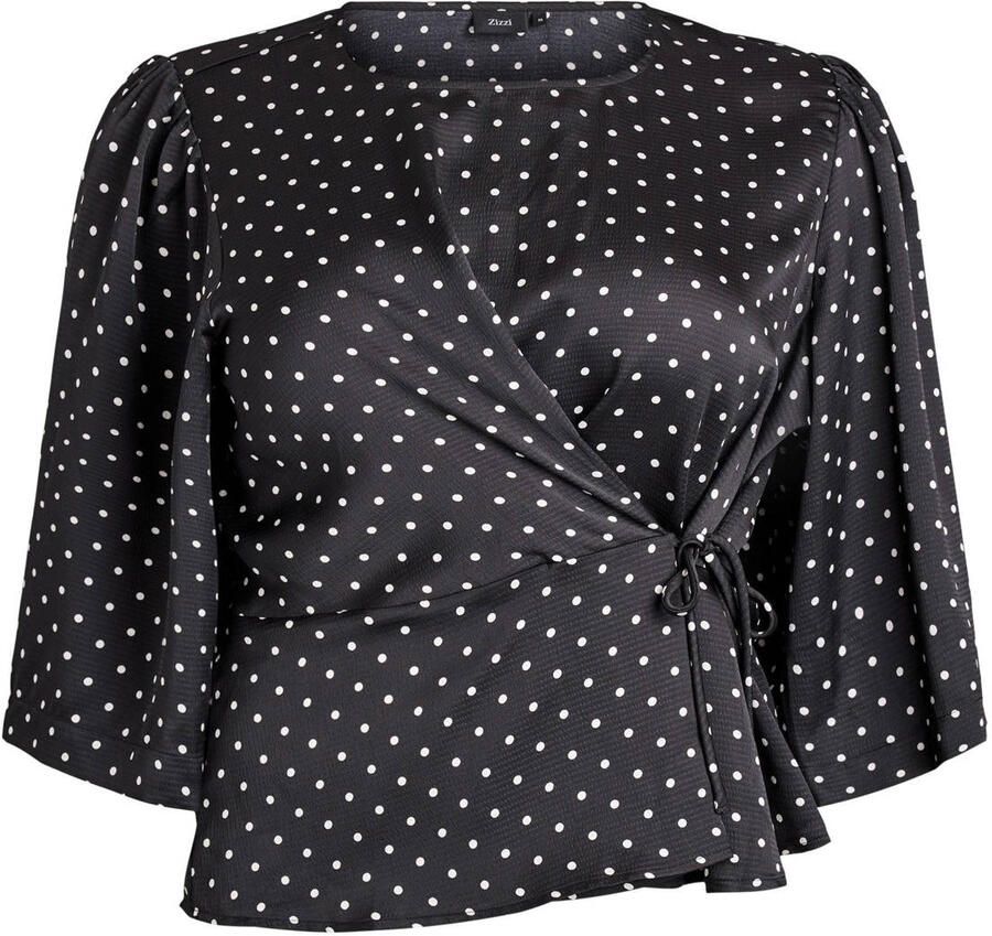Zizzi blouse met stippen - Foto 2