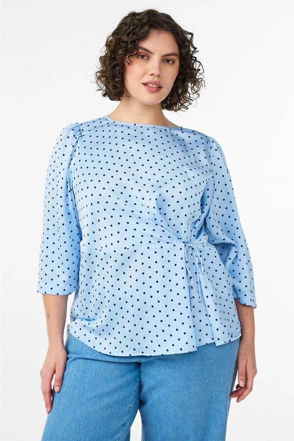 Zizzi blouse met stippen