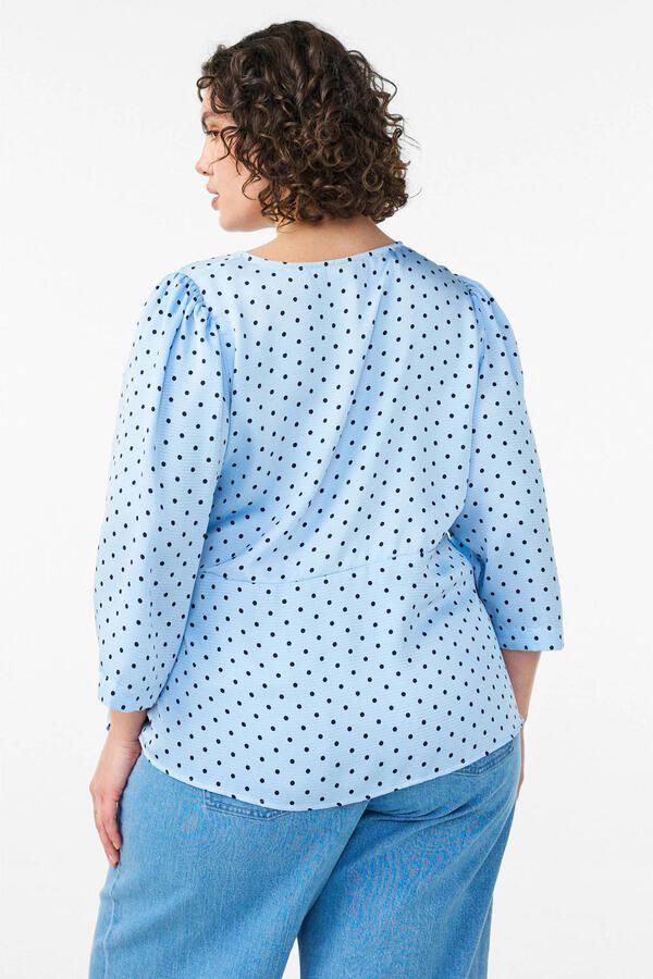 Zizzi blouse met stippen - Foto 3