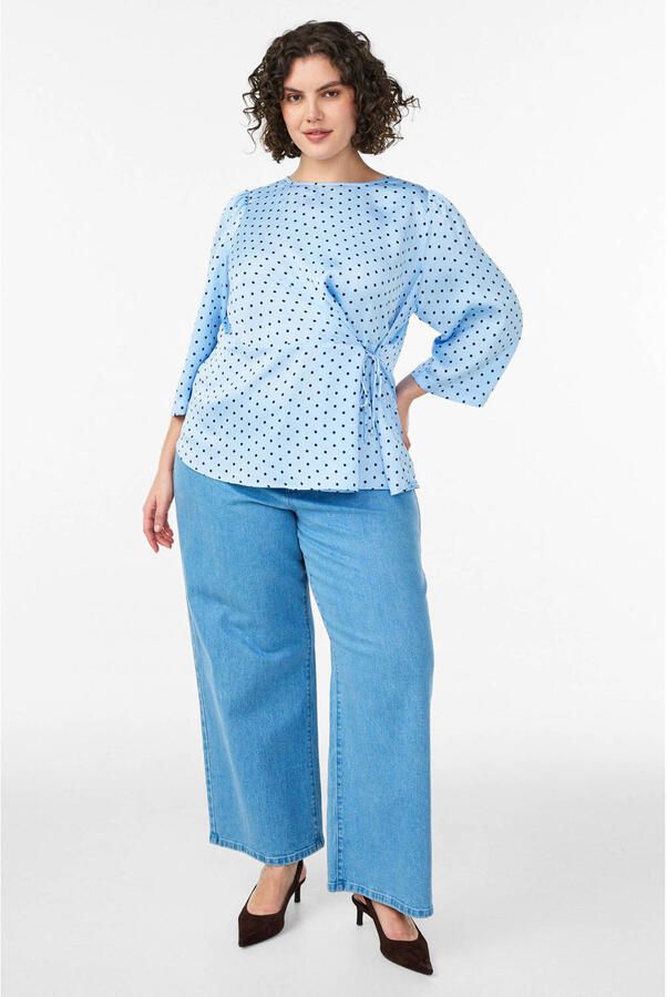Zizzi blouse met stippen - Foto 2