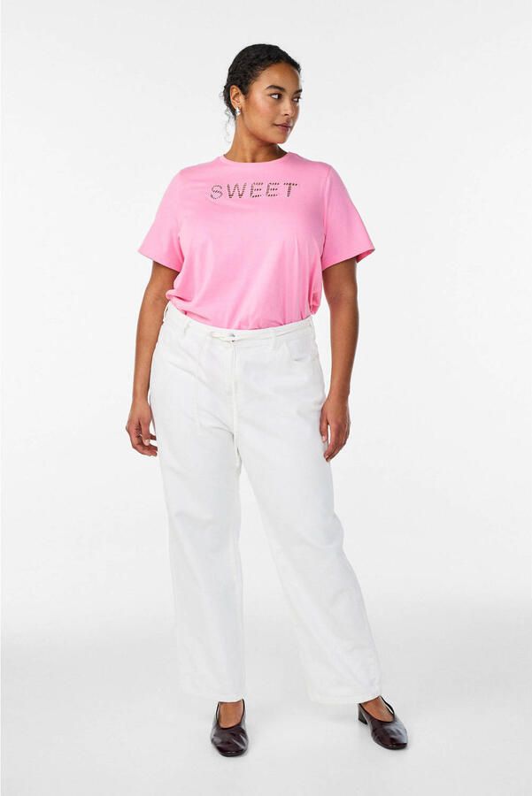 Zizzi blouse roze - Foto 3