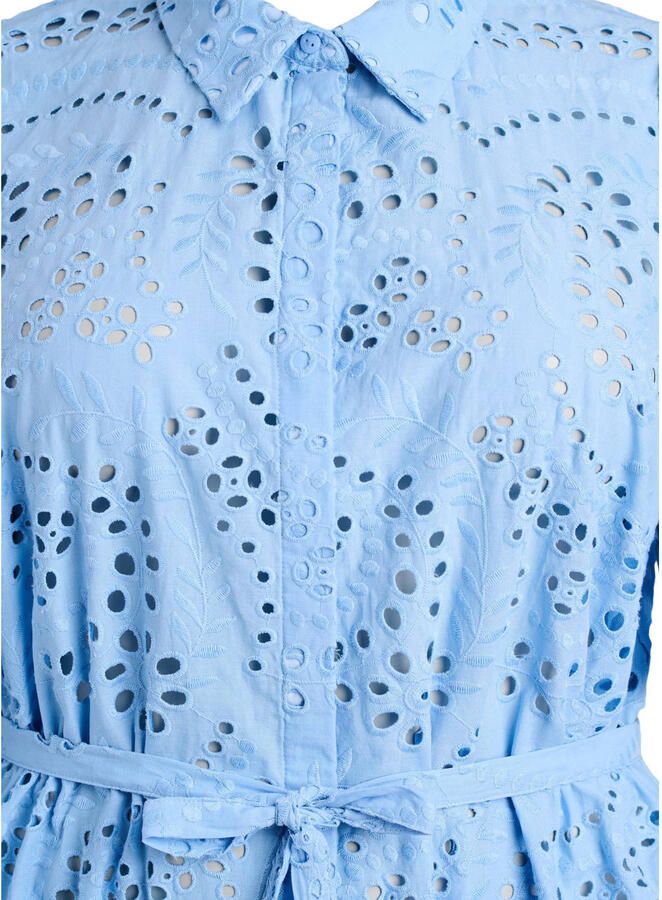 Zizzi blousejurk broderie lichtblauw - Foto 2