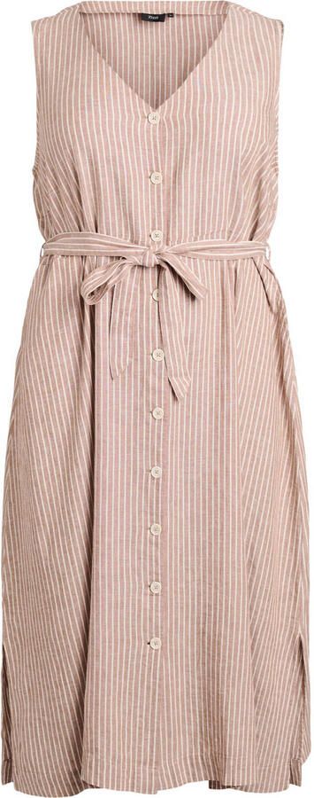 Zizzi blousejurk Plus Size oudroze - Foto 3
