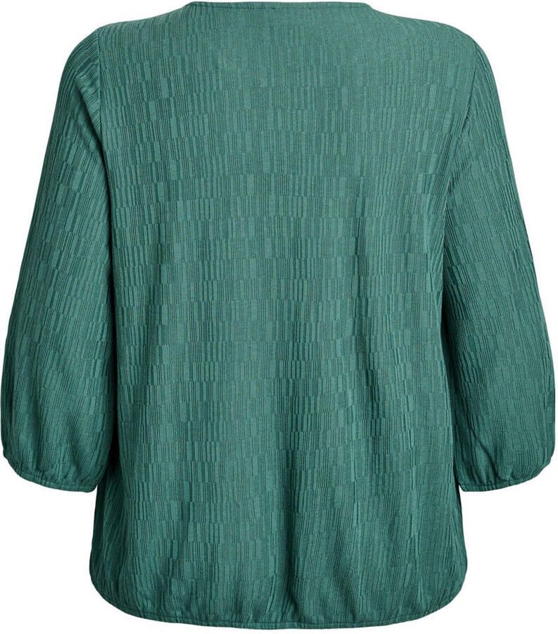 Zizzi blousetop groen - Foto 2