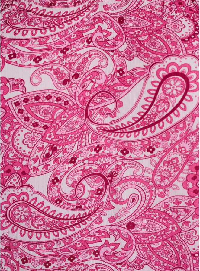 Zizzi blousetop met paisley print roze - Foto 3