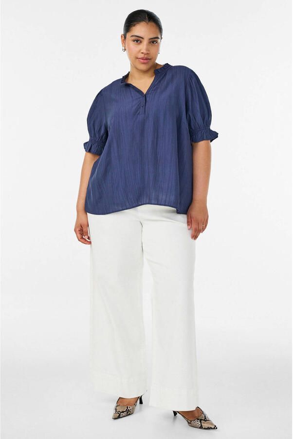 Zizzi blousetop Plus Size donkerblauw - Foto 2