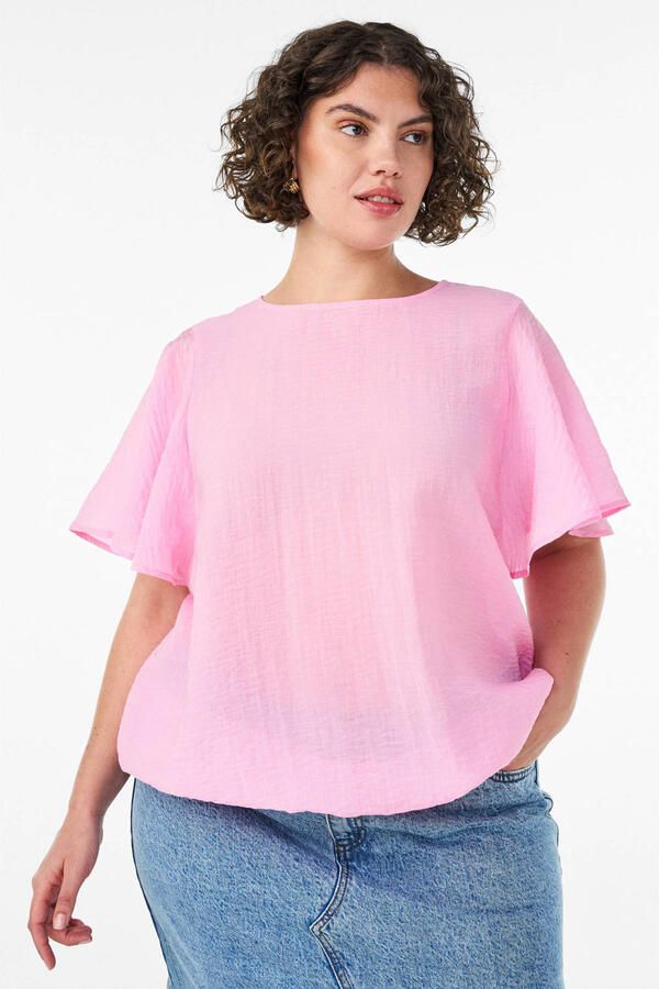 Zizzi blousetop Plus Size roze