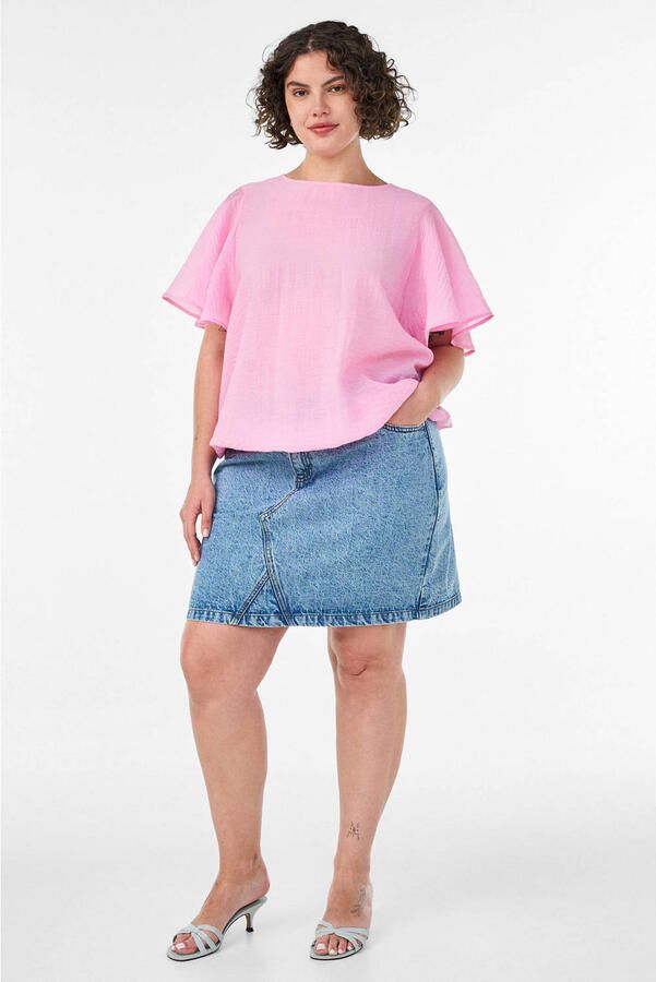 Zizzi blousetop Plus Size roze - Foto 3