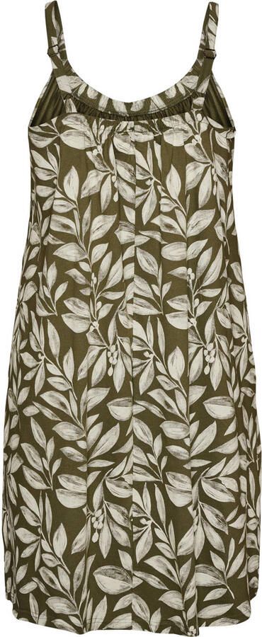 Zizzi bohemian zomerjurk Plus Size groen - Foto 2