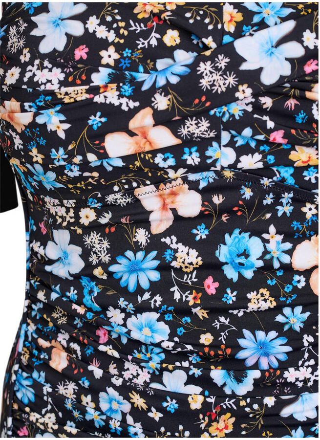 Zizzi corrigerend badpak CASDENIA donkerblauw lichtblauw - Foto 2