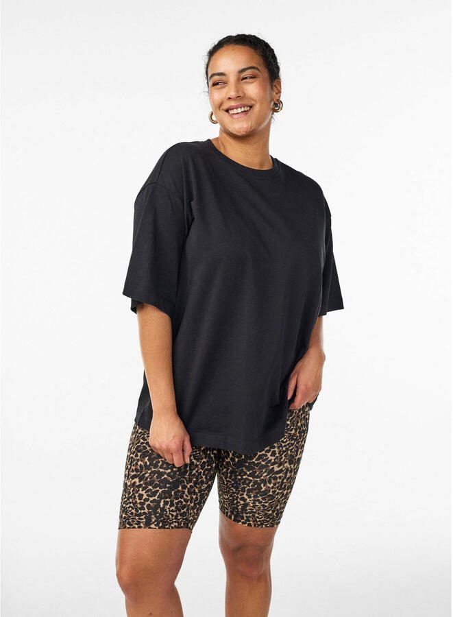 Zizzi cycling short zwart bruin (set van 2)