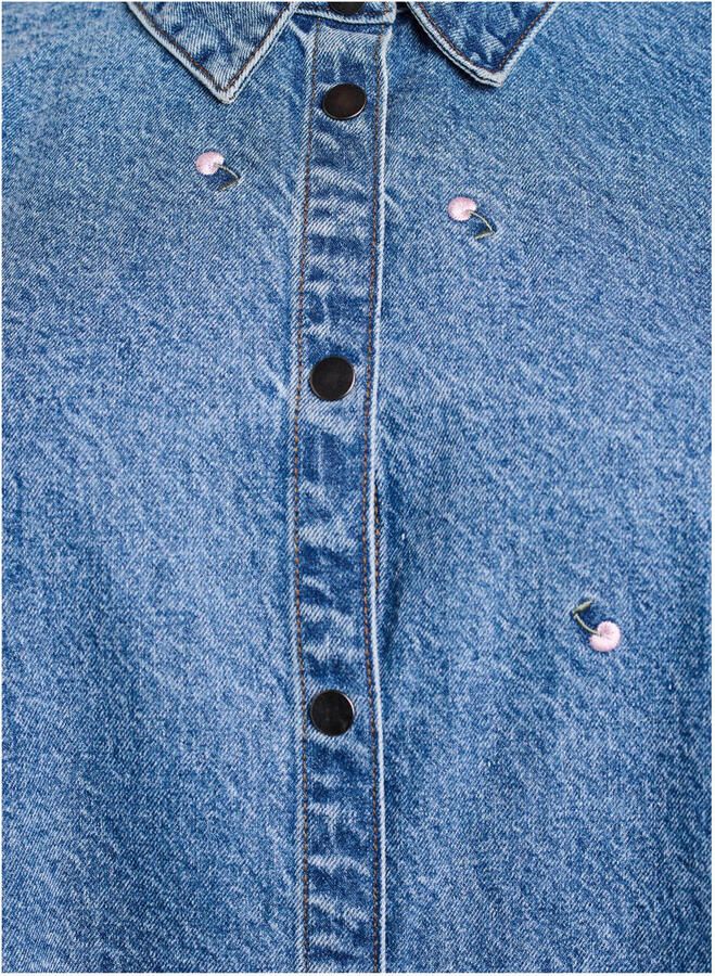 Zizzi denim blouse medium blue denim - Foto 2
