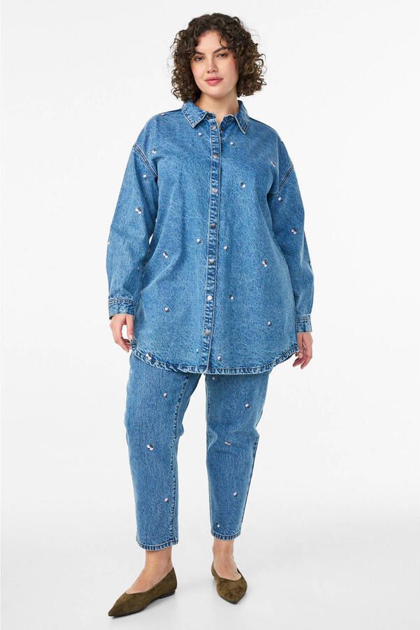 Zizzi denim blouse medium blue denim - Foto 2