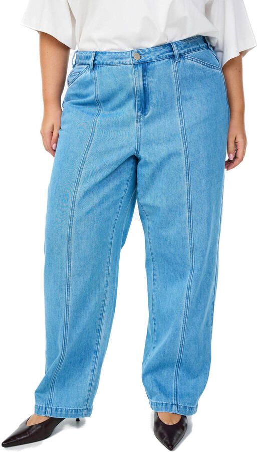 Zizzi flared jeans light blue denim
