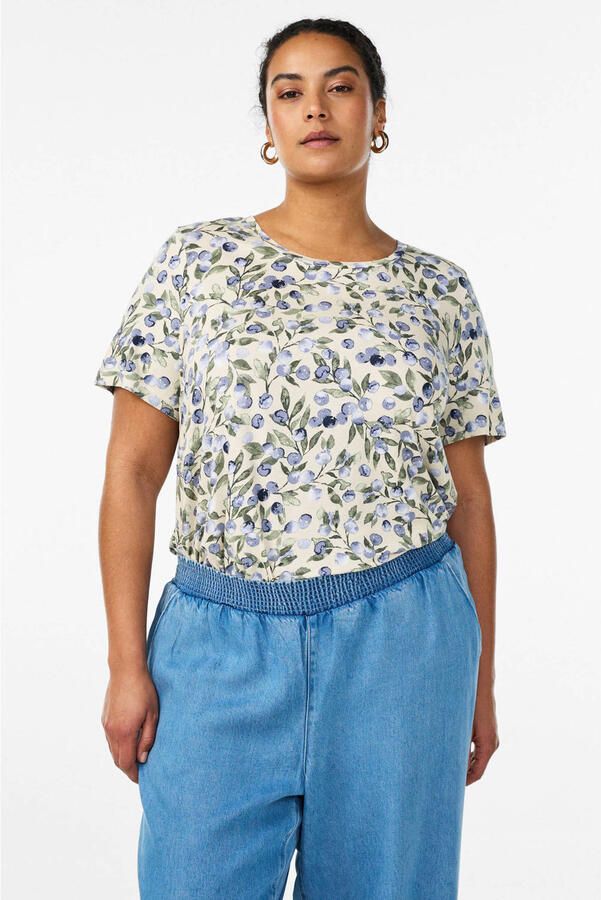 Zizzi gebloemd T-shirt
