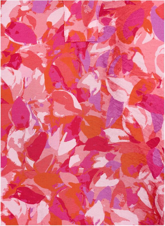 Zizzi gebloemde top roze - Foto 2