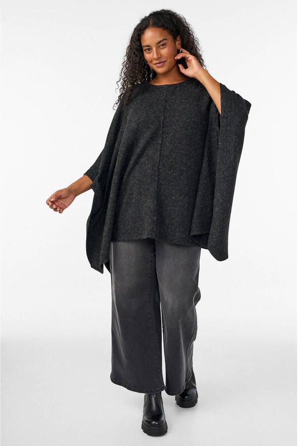 Zizzi gebreide vest Plus Size grijs - Foto 2