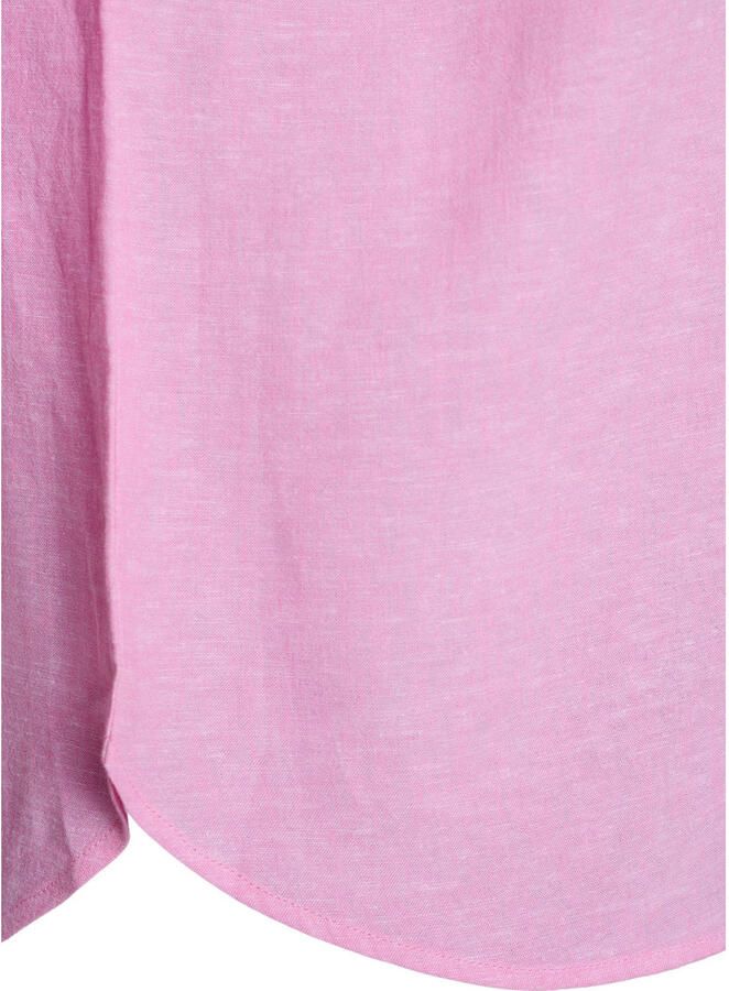 Zizzi gestreepte blouse met linnen - Foto 2