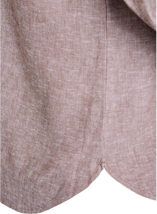 Zizzi gestreepte blouse met linnen - Foto 3