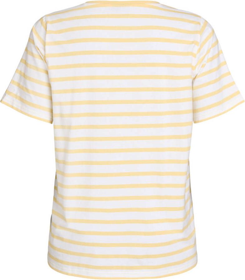 Zizzi gestreepte T-shirt ecru - Foto 2