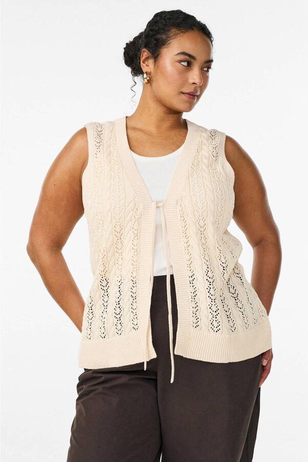 Zizzi gilet beige