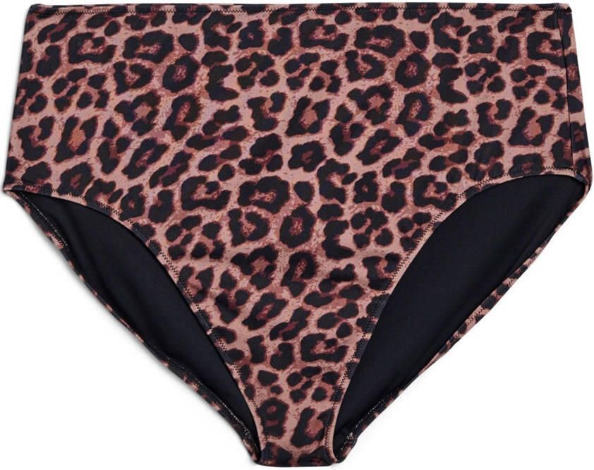 Zizzi high waist bikinibroekje CAANNE bruin