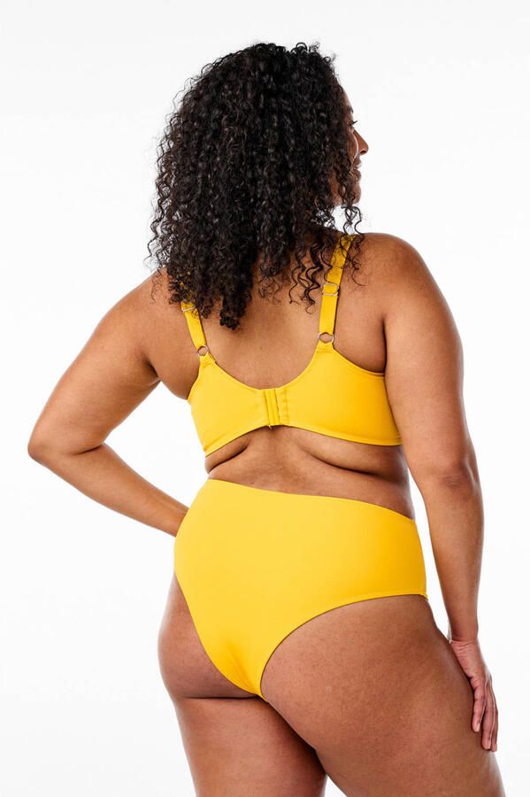 Zizzi high waist bikinibroekje SERINA geel - Foto 3