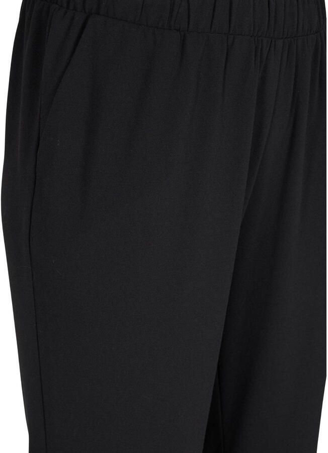 Zizzi high waist flared broek Plus Size zwart - Foto 2