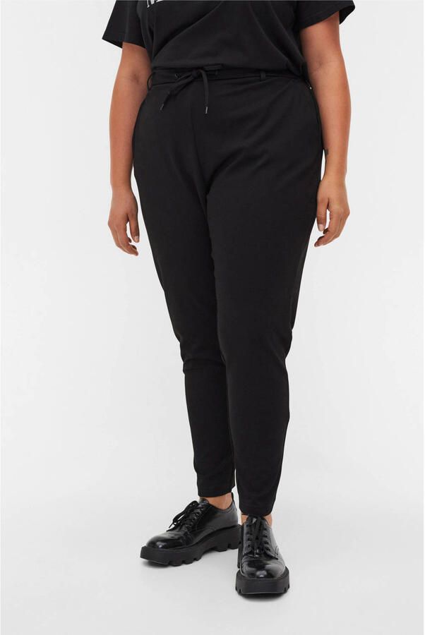Zizzi high waist regular fit broek zwart - Foto 3