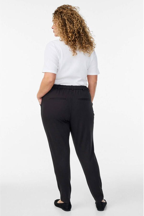 Zizzi high waist regular fit broek zwart - Foto 2