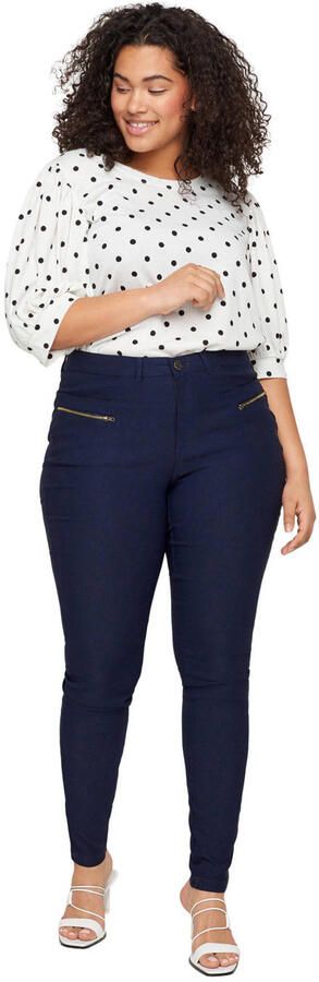 Zizzi high waist skinny tregging JEVA donkerblauw - Foto 2
