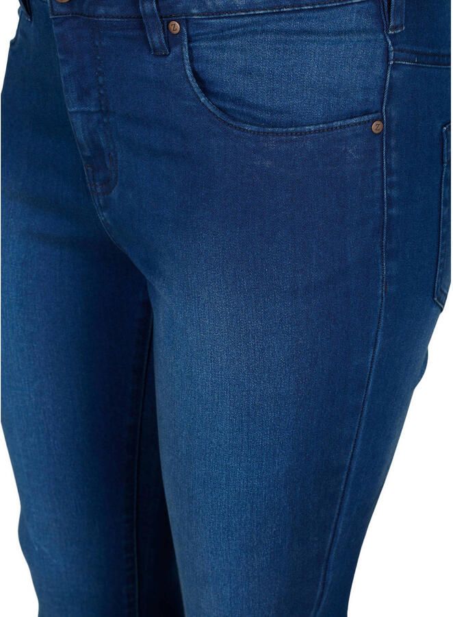 Zizzi high waist slim fit jeans AMY dark blue denim - Foto 2